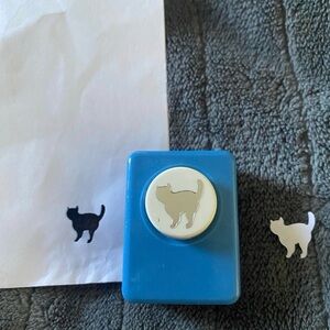Blue Cat Shape Punch